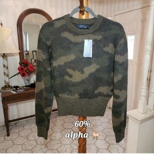 Polo by Ralph Lauren Camouflage Sweater - Green and Brown